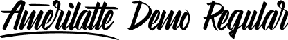 Amerilatte Demo Regular font - AmerilatteDemoRegular.ttf