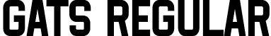 Gats Regular font - Goetz.otf