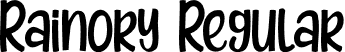 Rainory Regular font - Rainory.otf