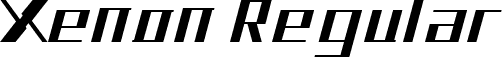 Xenon Regular font - Xenon-Regular.ttf
