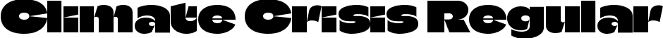 Climate Crisis Regular font - ClimateCrisis-Variable.ttf