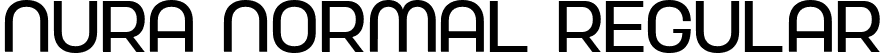 Nura Normal Regular font - Nura-Normal.ttf