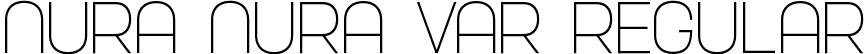 Nura Nura VAR Regular font - Nura-NuraVAR.ttf