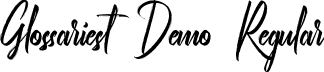 Glossariest Demo Regular font - GlossariestDemoRegular.ttf