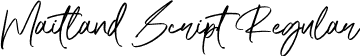 Maitland Script Regular font - Maitland Script.otf