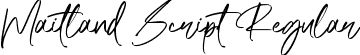 Maitland Script Regular font - Maitland Script.ttf