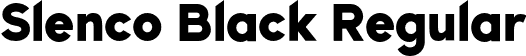 Slenco Black Regular font - Slenco-Black demo.otf