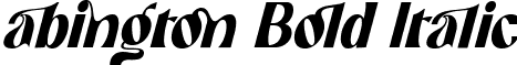 abington Bold Italic font - abington bold italic.ttf