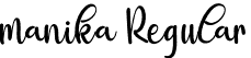 manika Regular font - manika.ttf