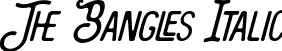 The Bangles Italic font - The Bangles Italic.otf