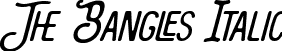 The Bangles Italic font - The Bangles Italic.ttf