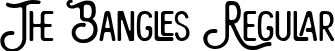 The Bangles Regular font - The Bangles.ttf