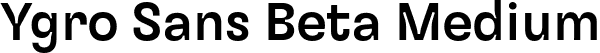 Ygro Sans Beta Medium font - YgroSansBeta-Medium.otf
