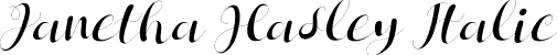 Janetha Hasley Italic font - Janetha Hasley Italic.ttf