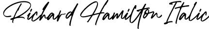 Richard Hamilton Italic font - Richard Hamilton Italic.otf
