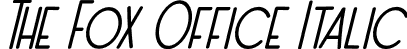 The Fox Office Italic font - The Fox Office Italic.otf