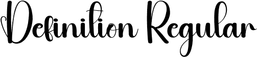 Definition Regular font - Definition.otf