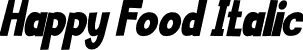 Happy Food Italic font - Happy Food Italic.otf