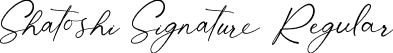 Shatoshi Signature Regular font - Shatosi Signature Regular.otf