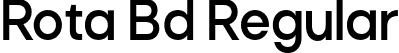 Rota Bd Regular font - Rota-Bold.otf