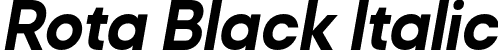 Rota Black Italic font - Rota-BlackItalic.otf