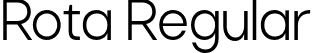 Rota Regular font - Rota-Regular.otf