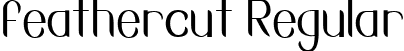 feathercut Regular font - Feathercut-LightCondensed-SVG.ttf
