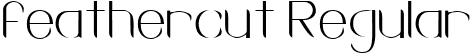 feathercut Regular font - Feathercut-Thin-SVG.ttf