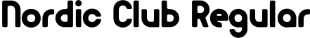 Nordic Club Regular font - NordicClub.otf