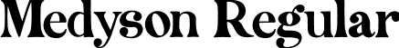 Medyson Regular font - Medyson.ttf