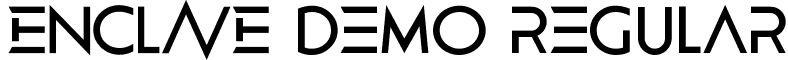 Enclave Demo Regular font - EnclaveDemoRegular.ttf