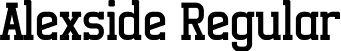 Alexside Regular font - alexside-aleyd.otf