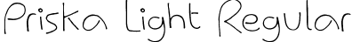 Priska Light Regular font - Priska-Light.ttf
