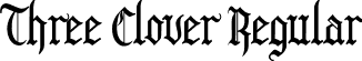 Three Clover Regular font - ThreeClover.ttf