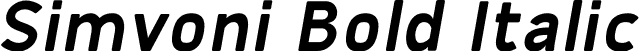 Simvoni Bold Italic font - SimvoniBoldItalic-7BXvl.otf