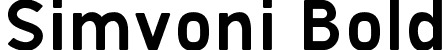 Simvoni Bold font - SimvoniBold-L3m7g.ttf