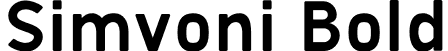 Simvoni Bold font - SimvoniBold-w1dOn.otf