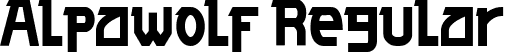 Alpawolf Regular font - Alpawolf.ttf