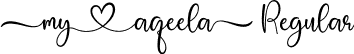 Aqeela Regular font - Aqeela-ZVW23.otf