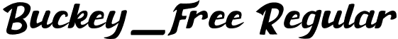 Buckey_Free Regular font - Buckey_Free.ttf