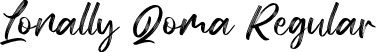 Lonally Qoma Regular font - LonallyQomaRegular-1GZEM.ttf