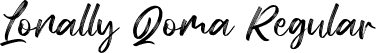 Lonally Qoma Regular font - LonallyQomaRegular-nRXZ4.otf