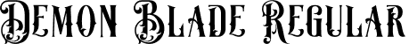 Demon Blade Regular font - Demon Blade.otf