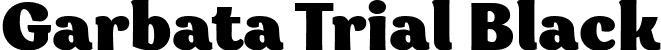 Garbata Trial Black font - GarbataTrial-Black.ttf