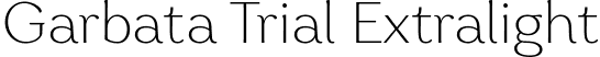 Garbata Trial Extralight font - GarbataTrial-Extralight.ttf