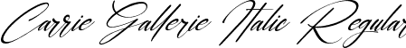 Carrie Gallerie Italic Regular font - Carrie  Gallerie Italic.otf