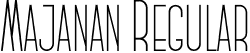 Majanan Regular font - Majanan.otf