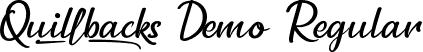 Quillbacks Demo Regular font - QuillbacksDemoRegular.ttf
