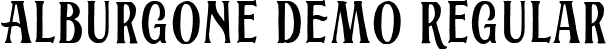 Alburgone DEMO Regular font - alburgone-demo.ttf