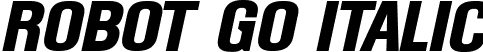 Robot Go Italic font - robotgoitalic-doggm.ttf